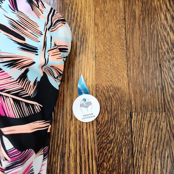 💥5 for $25! Decree Swimsuit Womens One Piece Floral Tropical 1X Vacation - Picture 4 of 15